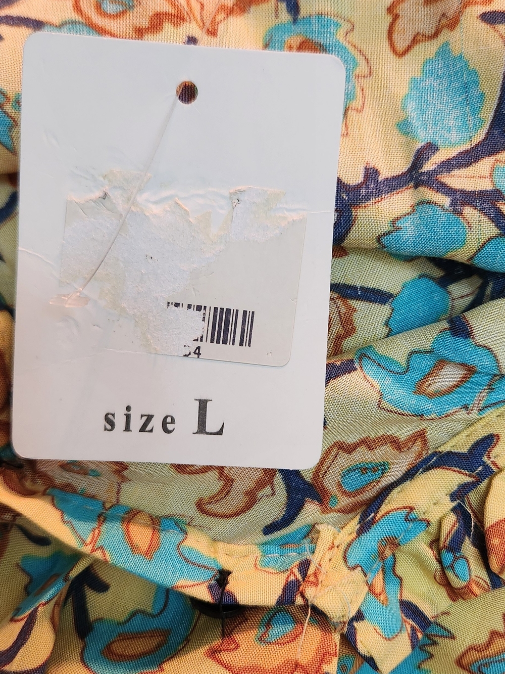 Sleeveless Floral Maxi Dress in Teal and Rust - Picture 12 of 14